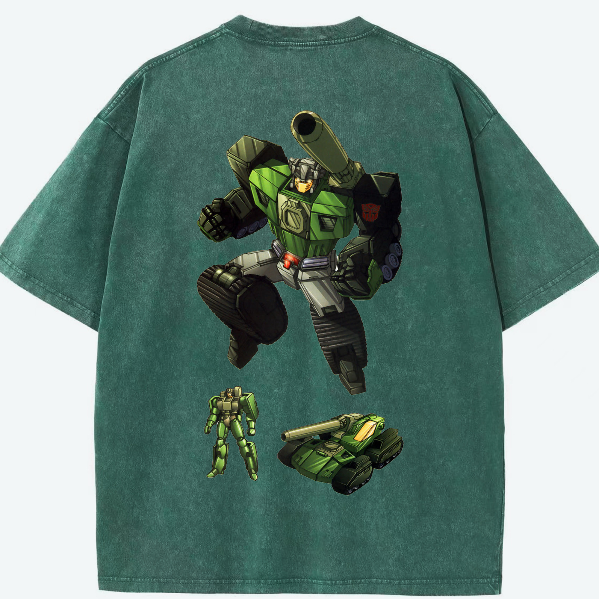 （画像用）  綿100% ヴィンテージ風 半袖Tシャツ（背面プリント）